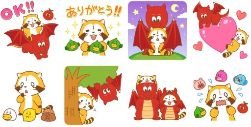 画像ギャラリー No.002のサムネイル画像 / 「LINE バブル2」で名作アニメ「あらいぐまラスカル」とのコラボが開始