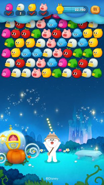 画像ギャラリー No.004のサムネイル画像 / 「LINE バブル2」，ディズニープリンセスが登場するイベントを実施中