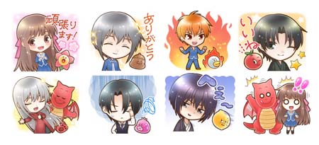 画像ギャラリー No.002のサムネイル画像 / 「LINE バブル2」×アニメ「フルーツバスケット」コラボイベント開催中。LINEスタンプ無料配信も