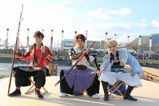 画像ギャラリー No.001のサムネイル画像 / イケメン武将たちとふたり旅気分が楽しめる「イケメン戦国」×山梨県笛吹市コラボ＆大迫力の川中島合戦戦国絵巻レポート