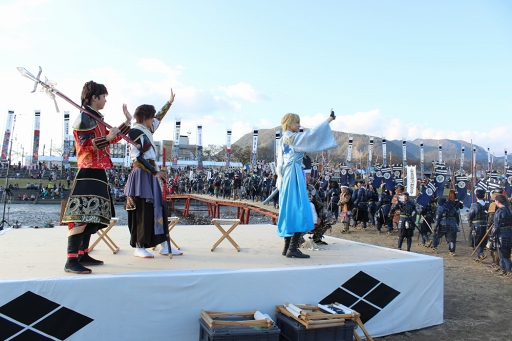 画像ギャラリー No.079のサムネイル画像 / イケメン武将たちとふたり旅気分が楽しめる「イケメン戦国」×山梨県笛吹市コラボ&大迫力の川中島合戦戦国絵巻レポート