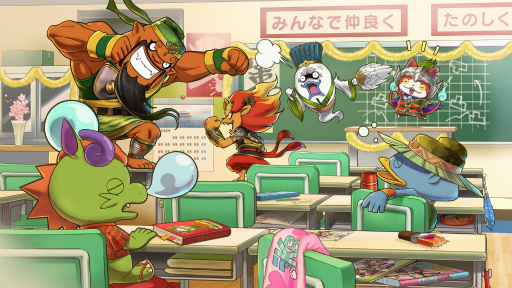 画像ギャラリー No.097のサムネイル画像 / 妖怪達が武将に変身！ 「妖怪三国志」のゲーム内容を一挙紹介。ジバニャンやコマさん，USAピョン達が三つ巴の戦いを繰り広げる