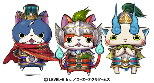 画像ギャラリー No.006のサムネイル画像 / 妖怪ウォッチ×三國志コラボの「妖怪三国志」は明日発売。ヨロイ姿となったジバニャンら“武将妖怪”が乱世を駆け巡る
