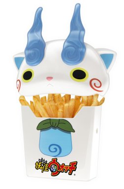 画像ギャラリー No.010のサムネイル画像 / マクドナルド,「妖怪ウォッチ」デザインのポテトケースを8月7日より販売