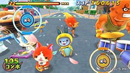 画像ギャラリー No.005のサムネイル画像 / スマホアプリ「妖怪ウォッチ ゲラポリズム」の配信時期が2017年3月に決定。シリーズ初のリズムアクションゲーム