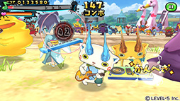 画像ギャラリー No.006のサムネイル画像 / スマホ向け新作アプリ「妖怪ウォッチ ゲラポリズム」が配信開始。「ゲラゲラポーのうた」など,おなじみの楽曲で音ゲーを楽しめる