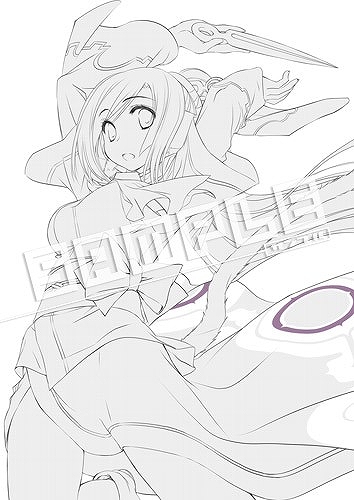 画像ギャラリー No.001のサムネイル画像 / 「うたわれるもの 偽りの仮面」,店舗別特典イラストの線画やラフが公開