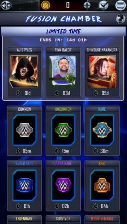 画像ギャラリー No.004のサムネイル画像 / 「WWE SuperCard」で中邑真輔選手の限定イベントカードが手に入る「フュージョン・フューリー」開催