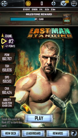 画像ギャラリー No.001のサムネイル画像 / 「WWE SuperCard」，新イベント「ラスト・マン・スタンディング」が追加。第1弾は4月19日に開始