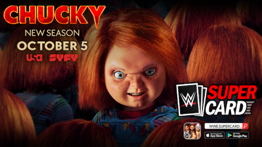 画像ギャラリー No.001のサムネイル画像 / 「WWE SuperCard」にチャッキーが登場。期間限定の新機能“ウォッチ・パーティー”も追加