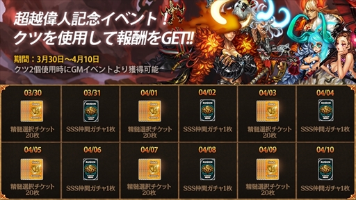 画像ギャラリー No.007のサムネイル画像 / 「ドラゴンスラッシュ」,新コンテンツ「超越偉人」が解禁。新エリアの開放も