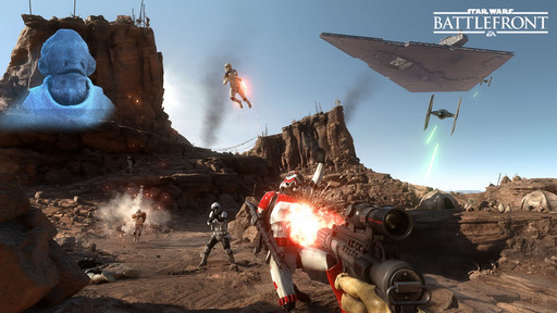 画像ギャラリー No.012のサムネイル画像 / ［E3 2015］「Star Wars: バトルフロント」の20対20対戦とスプリットスクリーンでのCo-opサバイバルを体験。プロデューサーにもインタビュー