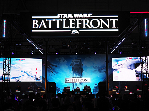 画像ギャラリー No.001のサムネイル画像 / ［TGS 2015］「Star Wars バトルフロント」が日本国内で初となるプレイアブル出展。さっそく“ウォーカー・アサルト”モードで帝国軍のAT-ATを阻止してみた