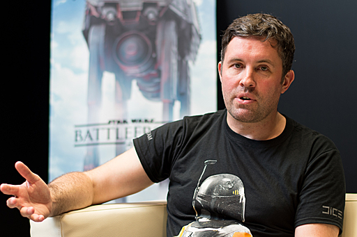 画像ギャラリー No.002のサムネイル画像 / ［TGS 2015］「Star Wars バトルフロント」シニアプロデューサーに聞く，あらゆるプレイヤーが“ヒーロー”になれるシステムとは