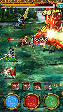 画像ギャラリー No.004のサムネイル画像 / スマホで手軽にハンティングできる「モンスターギア」プレイレポート。アクション性が高いRPG風バトルと，最大4人による協力プレイが特徴