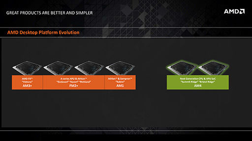 画像ギャラリー No.002のサムネイル画像 / ついにZenが来る！ AMD，年内投入予定の新世代CPU「Summit Ridge」を予告。Excavatorコア採用のAPU「Bristol Ridge」も