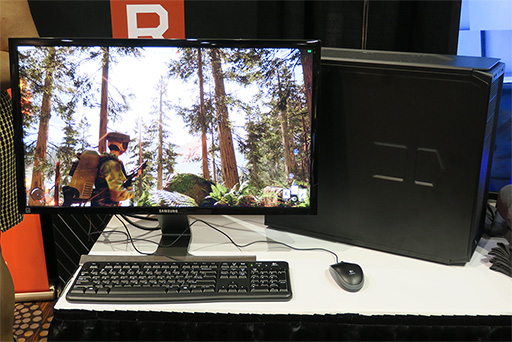 画像ギャラリー No.003のサムネイル画像 / ［CES 2017］CES開幕前の先行展示イベントに，AMDの「Ryzen」＋「Vega」搭載PCによるゲームデモが登場。Windows Holographic対応HMDも