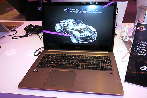 画像ギャラリー No.005のサムネイル画像 / Ryzen MobileやKaby Lake-G搭載ノートPCが目を惹く。CES 2018で見かけた注目のPC新製品をまとめてレポート