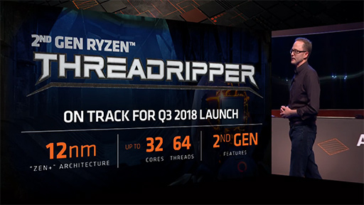 画像ギャラリー No.003のサムネイル画像 / ［COMPUTEX］AMD，第2世代「Ryzen Threadripper」を予告。Zen＋ベースでCPUコア数は最大32基に