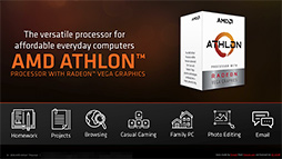 画像ギャラリー No.016のサムネイル画像 / AMD，Athlonを冠したZenベースのAPU「Athlon 200GE」発表。ビジネス向けの第2世代「Ryzen PRO」と「Athlon PRO」も