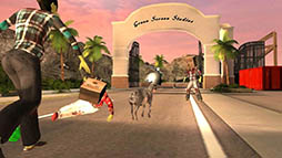 画像ギャラリー No.001のサムネイル画像 / ヤギとゾンビの対決を描くスマホ向けアプリ「Goat Simulator GoatZ」が配信中。スマホ版「Goat Simulator」の6割引セールも実施