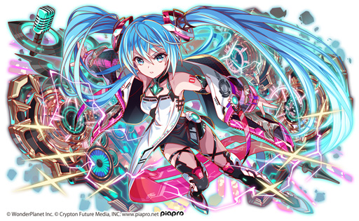 画像ギャラリー No.004のサムネイル画像 / 「クラッシュフィーバー」が初音ミクとのコラボ第6弾を1月29日から開催。限定ユニットがLv.MAXで手に入る