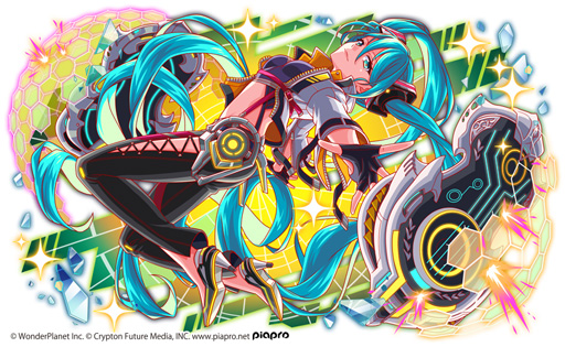 画像ギャラリー No.007のサムネイル画像 / 「クラッシュフィーバー」が初音ミクとのコラボ第6弾を1月29日から開催。限定ユニットがLv.MAXで手に入る