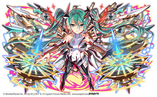 画像ギャラリー No.017のサムネイル画像 / 「クラッシュフィーバー」が初音ミクとのコラボ第6弾を1月29日から開催。限定ユニットがLv.MAXで手に入る