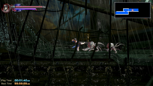 画像ギャラリー No.020のサムネイル画像 / 「Bloodstained RotN」の追加要素をインプレッション。プレイアブル化した「斬月」と新モード「ランダマイザー」が新たな遊びをもたらす