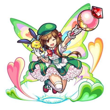 画像ギャラリー No.008のサムネイル画像 / 3DS版「モンスターストライク」，魔法少女のような外見のオリジナルモンスター「オリーブ」の情報が明らかに