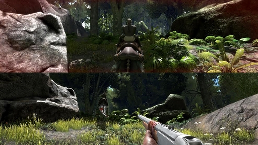 画像ギャラリー No.002のサムネイル画像 / Xbox One版「ARK: Survival Evolved」は,スプリットスクリーンによるローカル協力プレイにも対応