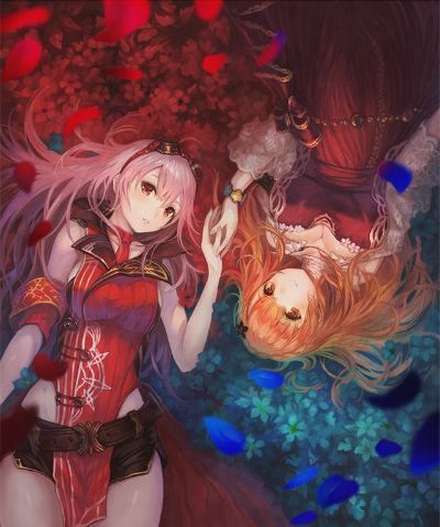 画像ギャラリー No.002のサムネイル画像 / ガストブランドの新作「よるのないくに」が8月27日に発売。“聖騎士”と“聖女”――残酷な運命に葛藤する2人の少女の物語が描かれる