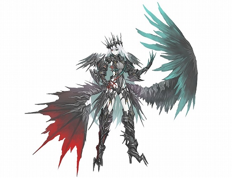 画像ギャラリー No.027のサムネイル画像 / 「よるのないくに」の戦闘システムをおさらい。漆黒の翼が目を引く変身形態「ナイトメアフォーム」のビジュアルも