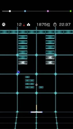 画像ギャラリー No.002のサムネイル画像 / 30秒でどこまで壊せる？ブロック崩し「breaker」のiOS版が配信スタート