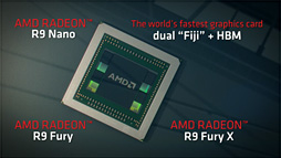画像ギャラリー No.004のサムネイル画像 / ［E3 2015］AMD，新世代GPU「Radeon R9 Fury」を発表。15cm強の短尺モデルから空冷，液冷，デュアルGPU構成までの4モデル展開に