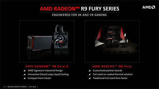 画像ギャラリー No.010のサムネイル画像 / AMD，「Radeon R9 Fury」のスペックを発表。「Fiji」の空冷対応版はメーカー想定売価549ドル（税別）で14日発売
