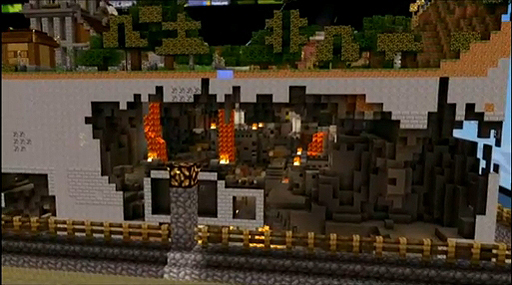 画像ギャラリー No.006のサムネイル画像 / ［E3 2015］AR-HMD「Microsoft HoloLens」対応の「Minecraft」デモが披露。神の視点でマップのオブジェクトを操作可能に