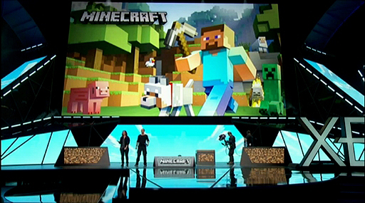 画像ギャラリー No.008のサムネイル画像 / ［E3 2015］AR-HMD「Microsoft HoloLens」対応の「Minecraft」デモが披露。神の視点でマップのオブジェクトを操作可能に