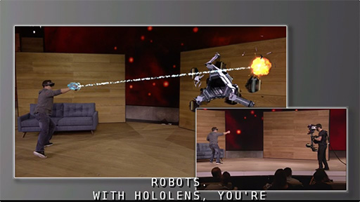 画像ギャラリー No.004のサムネイル画像 / Microsoft，複合現実対応型HMD「HoloLens」の開発者向けエディションを2016年第1四半期に3000ドルで発売