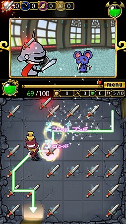 画像ギャラリー No.009のサムネイル画像 / 一筆書きアクションで引きこもり勇者をサポート！　スマホ向けRPG「仮面の勇者 〜心の迷宮RPG〜」を紹介する「（ほぼ）日刊スマホゲーム通信」第913回