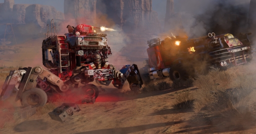 画像ギャラリー No.001のサムネイル画像 / 「CROSSOUT」の「アドベンチャー」モードにストーリー「伝染病」が追加。PvP戦用マップ「砂漠の海」も実装