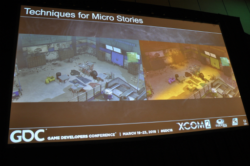 画像ギャラリー No.026のサムネイル画像 / ［GDC 2018］XCOM2の自動生成マップに隠された物語とは？　小さな痕跡を使って物語を語る方法
