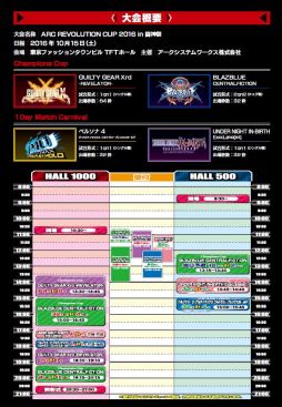画像ギャラリー No.008のサムネイル画像 / 「ARC REVOLUTION CUP 2016 in 闘神祭」,大会スケジュールや出場選手などの情報が公開