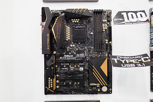 画像ギャラリー No.006のサムネイル画像 / ［COMPUTEX］Intelの次世代CPU「Skylake」対応マザーボードが展示される。発売は夏の終わり頃か