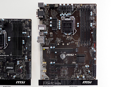 画像ギャラリー No.016のサムネイル画像 / ［COMPUTEX］Intelの次世代CPU「Skylake」対応マザーボードが展示される。発売は夏の終わり頃か