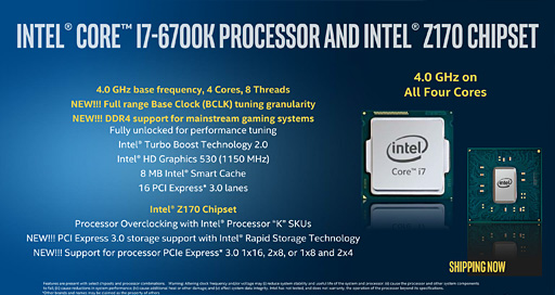 画像ギャラリー No.014のサムネイル画像 / Intel，Skylake-Kこと「Core i7-6700K」「Core i5-6600K」を発表。多くの仕様が謎に包まれたまま，Skylake時代が始まる