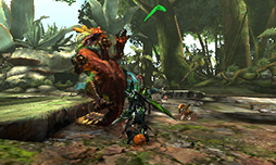 画像ギャラリー No.009のサムネイル画像 / ［TGS 2015］「モンスターハンタークロス」の最新プレイアブルバージョンで，新モンスター「ディノバルド」に「ブシドースタイル」で挑戦してみた
