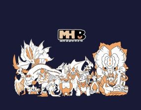 画像ギャラリー No.007のサムネイル画像 / モンハン部×カプコンカフェ，あざらすぃゆずこ氏描き下ろしイラストTシャツが店舗限定発売