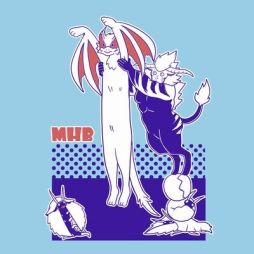 画像ギャラリー No.010のサムネイル画像 / モンハン部×カプコンカフェ，あざらすぃゆずこ氏描き下ろしイラストTシャツが店舗限定発売