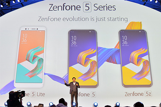 画像ギャラリー No.002のサムネイル画像 / ASUS，新型スマートフォン「ZenFone 5」シリーズ3機種を発表。ハイエンドの「ZenFone 5Z」はSnapdragon 845搭載で479ユーロに